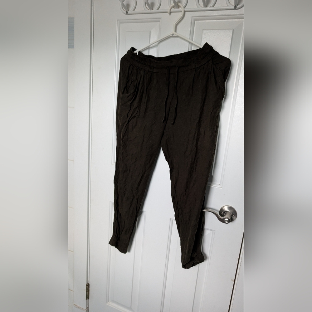 Azure Skies Forest Green Jogger Pants – Women’s Size S